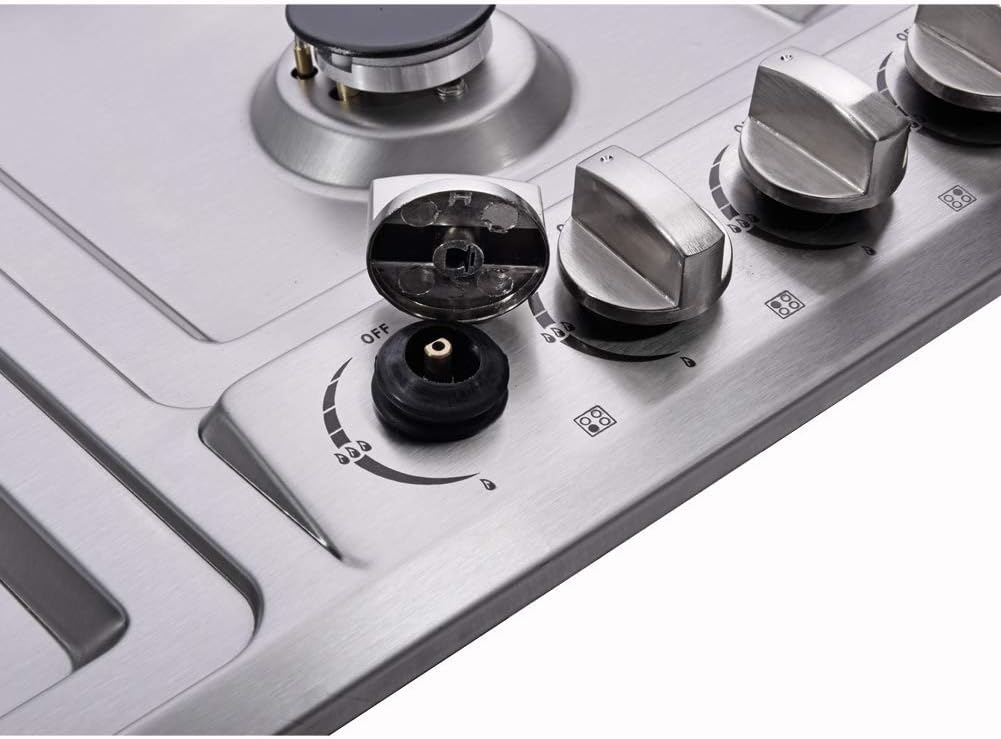 30" Gas Cooktop Dual Fuel 5 Sealed Burners Gas Burner Stainless Steel Drop-In Gas Stove DM527-SA02 Gas Hob Gas Cokker