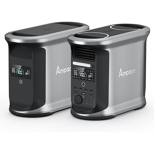 Portable Power Station Andes 1500 with 1*Extra Battery Kits, 2924Wh Capacity LiFePo4 Battery, 2400W (Peak 3600W) Solar Generator for Home Backup, Power Outages, Camping & RVs