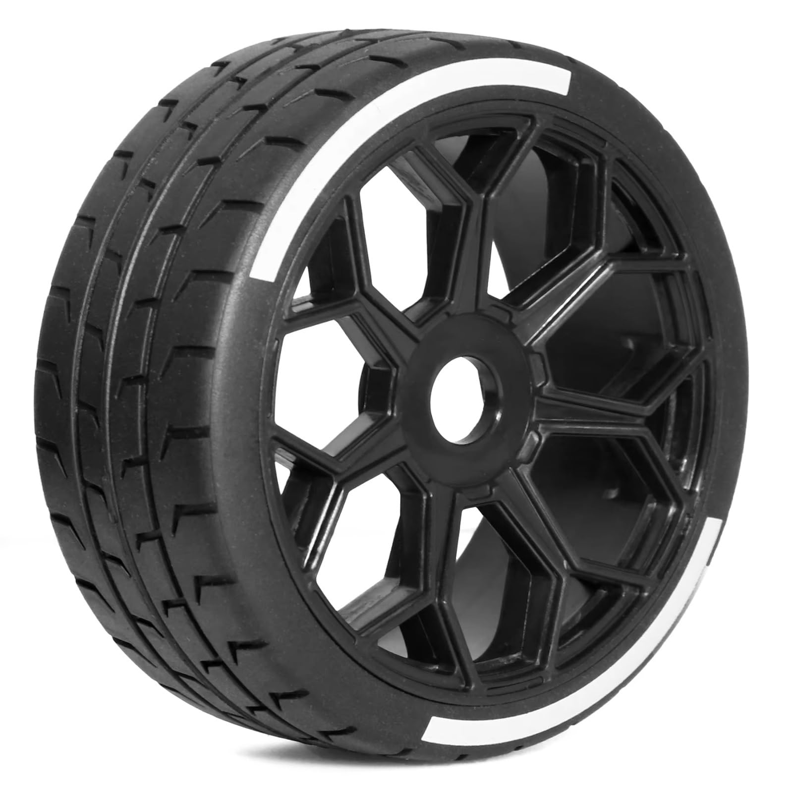 RC Neumáticos Rueda Compatible con Infraction para Limitless para FSR FS para Arrma 1/7 RC Car Upgrade Parts 4 Piezas 100x42mm Neumático Neumático 17mm Rueda Hexagonal