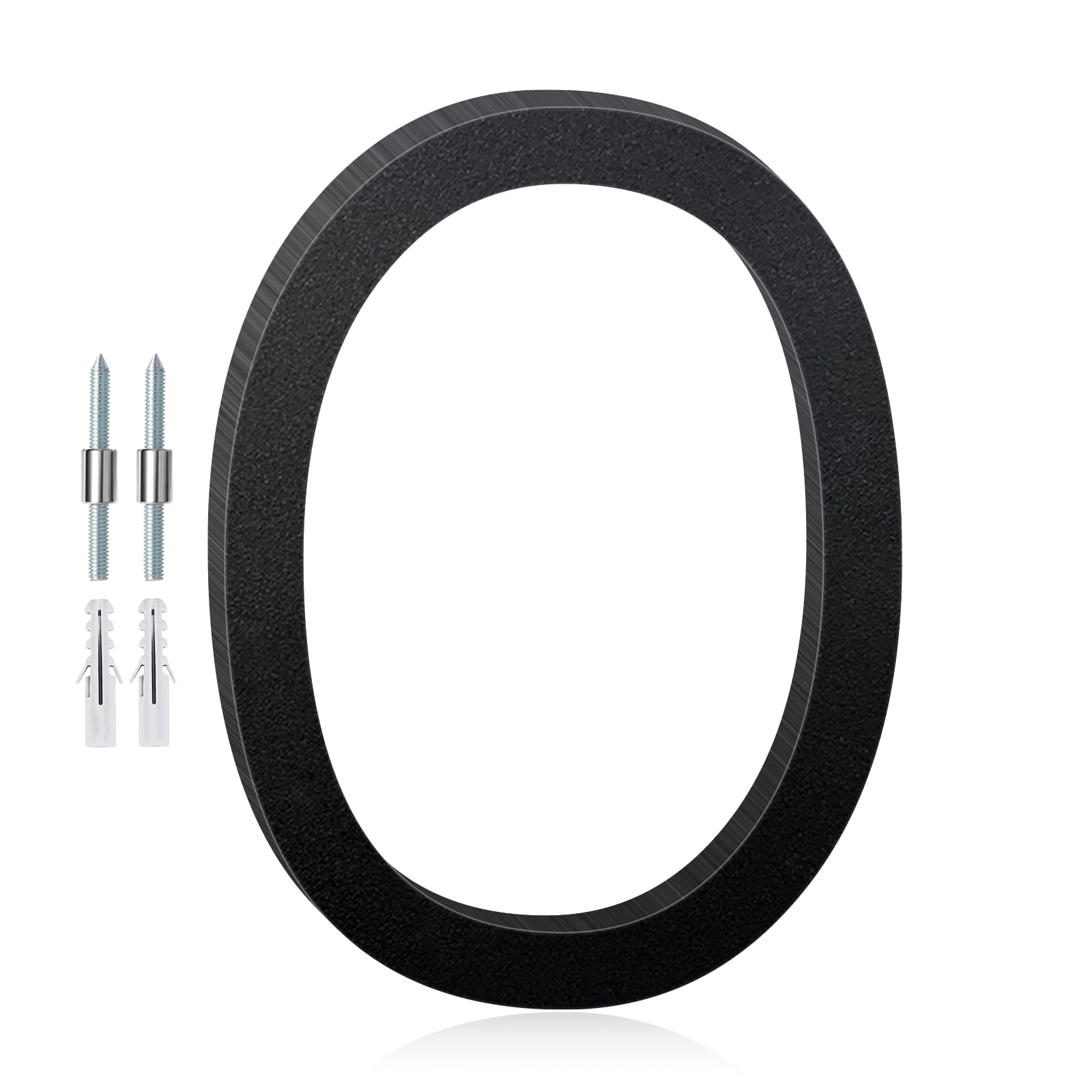 16 Inch Floating Aluminum House Numbers, Modern Metal House Address Numbers Letters, Aluminum Address Letters for Outside, Black Metal Door Letter and