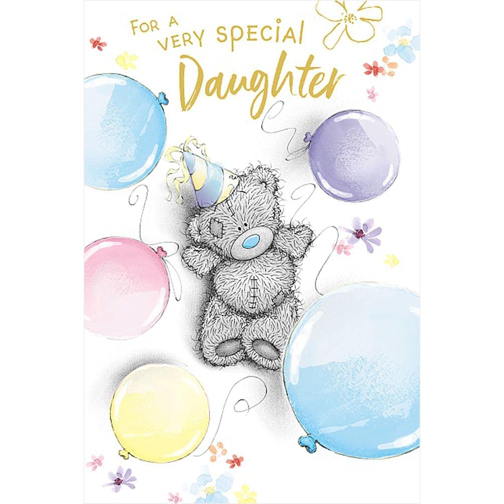 Me To You Geburtstagskarte Mit Tatty Teddy – Offizielle Kollektion, Süßes Ballon-Motiv