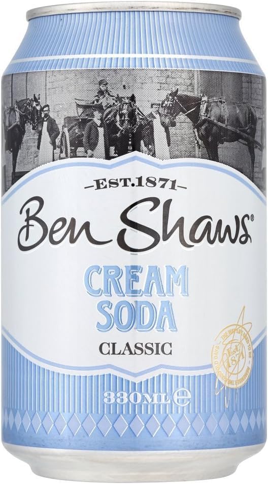 Ben Shaws Drink 330ml Cans with Key Ring (12x330ml, Cream Soda)