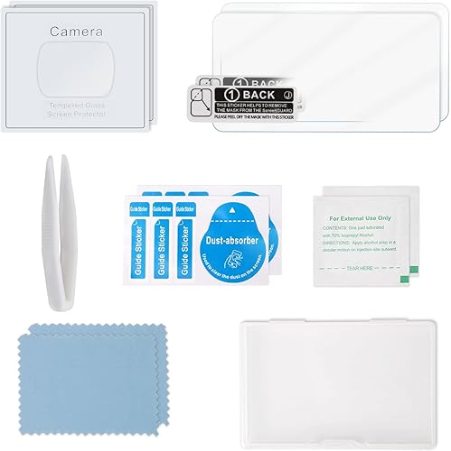 Miniatura 7 de 2 Set Lens Protector LCD Screen Protector Compatible for DJI Osmo Pocket 3 Accessories Tempered Glass Protection Film 9H Hardness Touch Sensitive