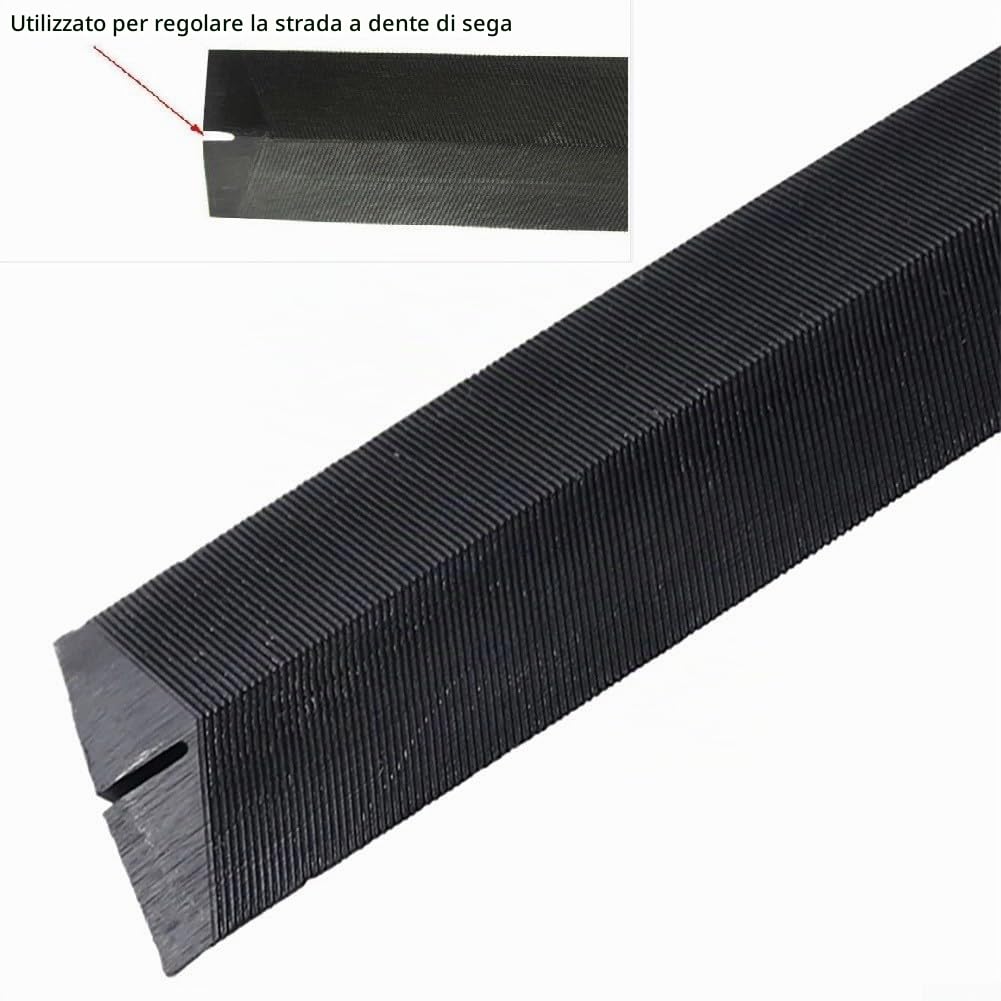 DAZZLEEX 2pcs Affilatura e raddrizzamento, 2 lime per sega a mano, rendono i denti di sega più affilati, manico in gomma morbida per una presa comoda(6inch+8inch)
