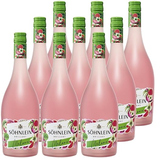 Söhnlein Brillant Melone Flamingo (9 x 0,75 l) fruchtige Alternative zu Sekt und Champagner; Sommerlich; im Geschmack erfrischend