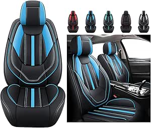 Amazon.com: BOSIDUN Premium Leather Seat Covers for Dodge Challenger ...