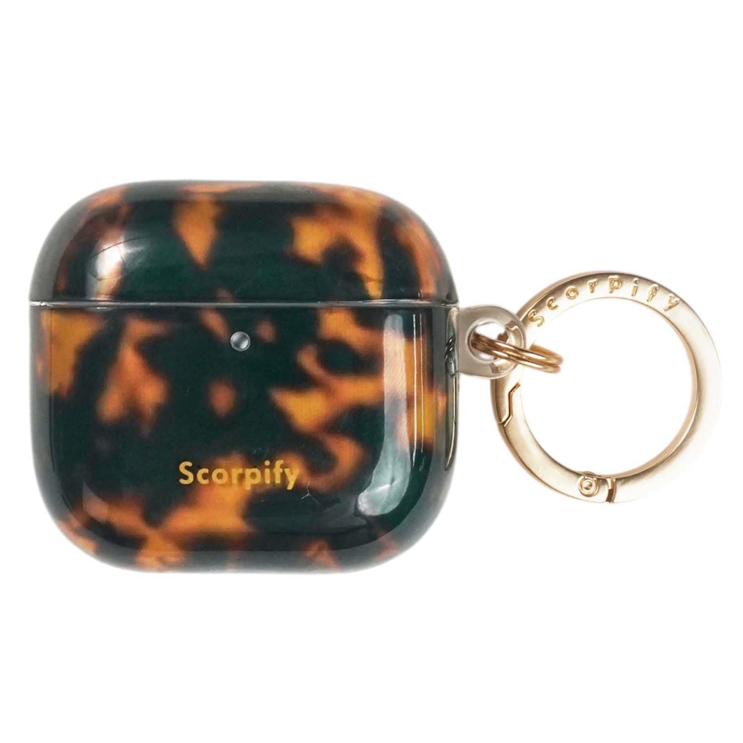 SCORPIFY Custodia per AirPods 4 (4a generazione, 2024) con portachiavi, compatibile con Apple AirPod 4, graziosa custodia rigida protettiva, custodia per auricolari di ricarica wireless da donna