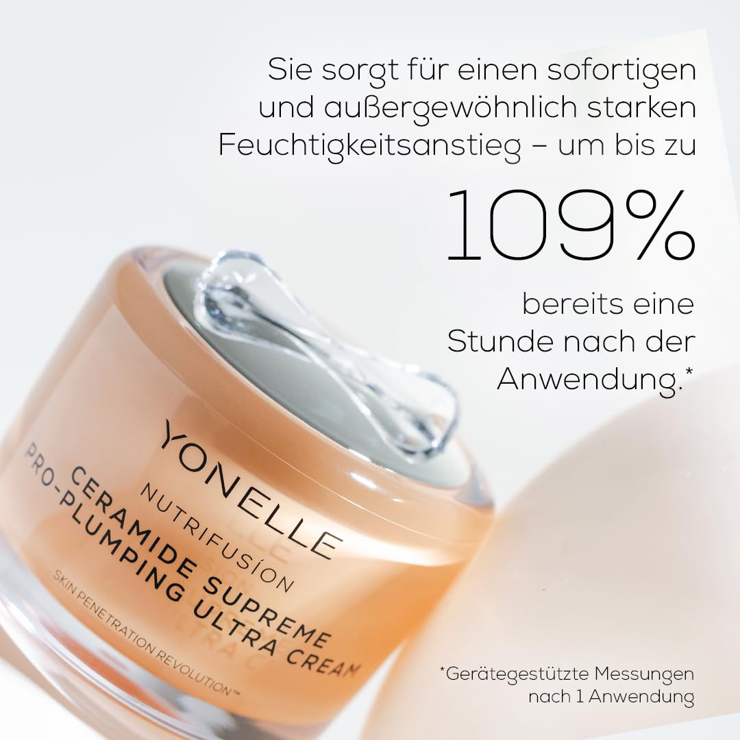 YONELLE Gesichtscreme Damen mit Ceramiden - Gesichtspflege Damen - Hydratisierende Pflege Creme - Feuchtigkeitscreme Gesicht - Nacht- und Tagecreme für reife Haut - 55ml