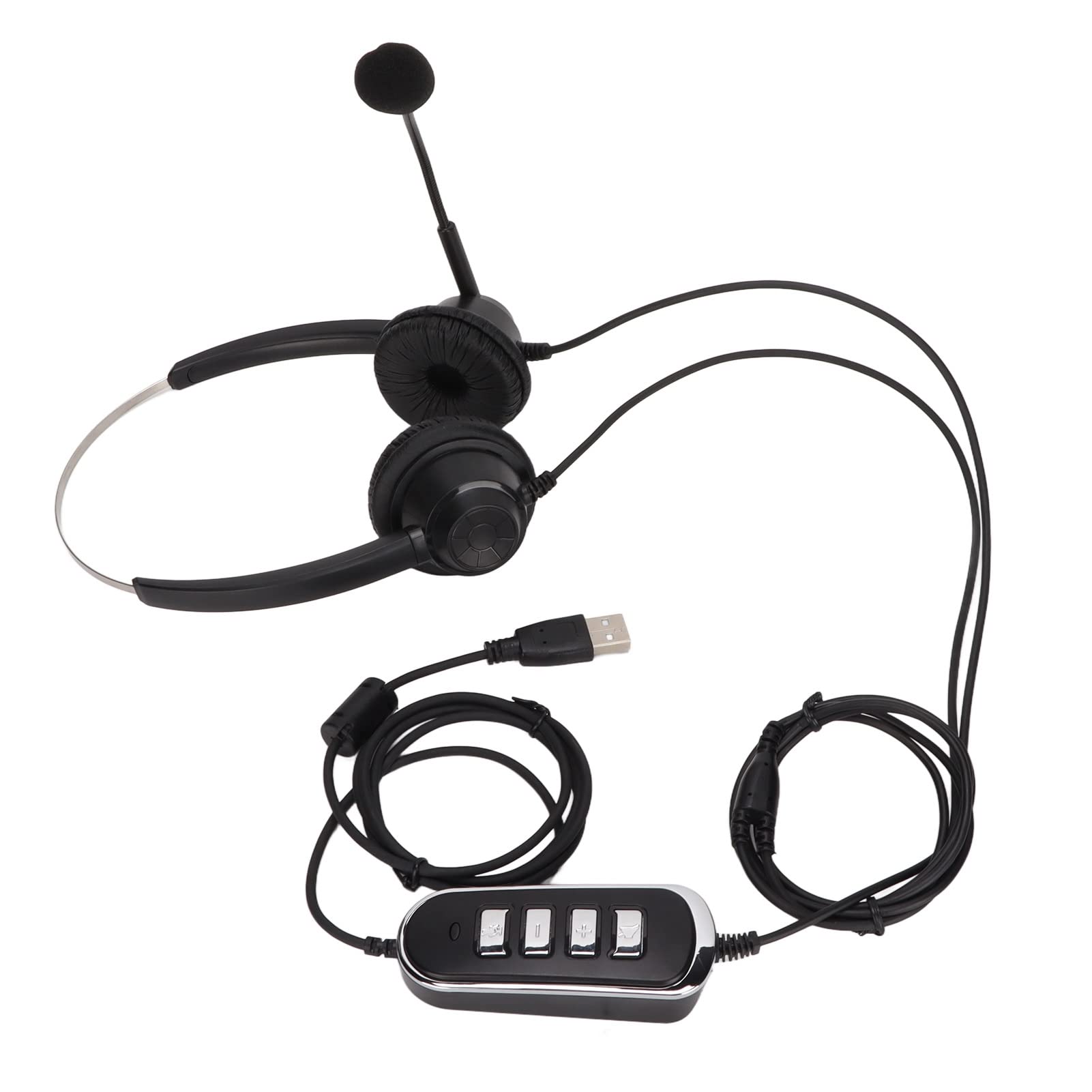 H360D-RJ9-U900 Noise Cancelling Business-Kundendienst-Kopfhörer, Festnetz-VOIP-Telefon-Headset mit Mikrofon, USB-Soundkarte