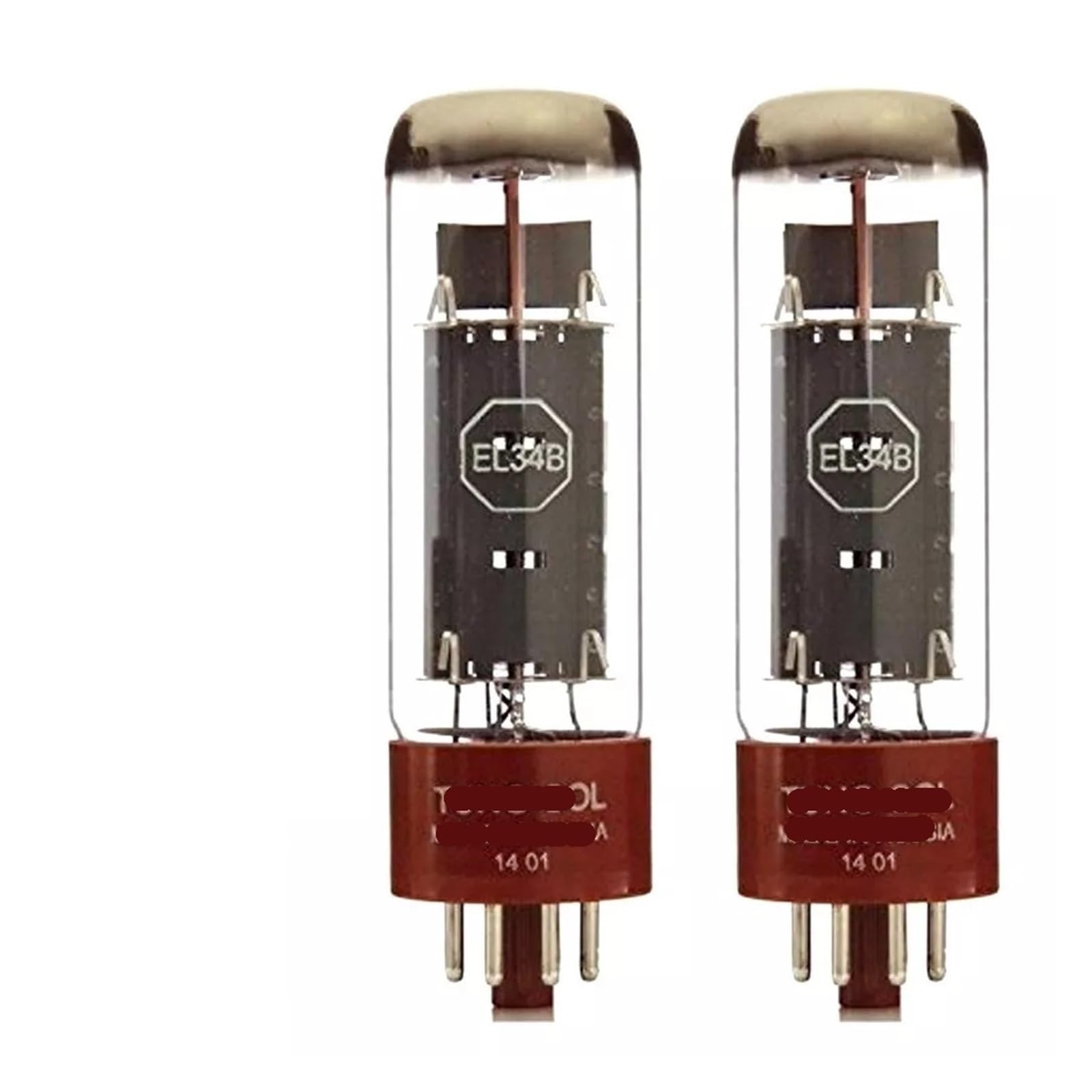 Lot de 2 tubes à vide EL34B appairés pour amplificateur audio hifi
