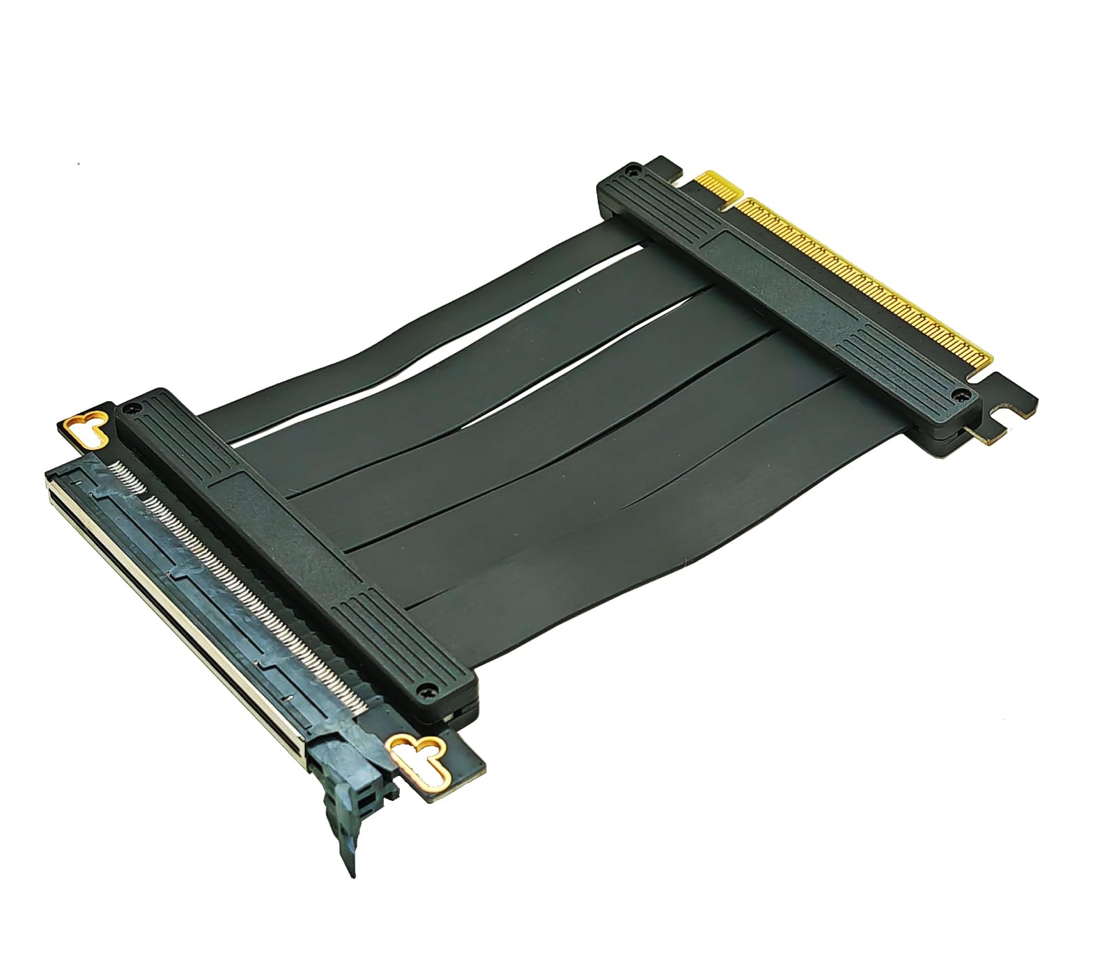 Sintech 10 cm PCI-e 5.0 X16 Riser-Kabel, PCIe-Verlängerungskarte | 180 Grad gerade, unterstützt GeForce RTX 40/RTX 50 Series AMD Radeon RX7000/RX9000 Series GPU-Karte