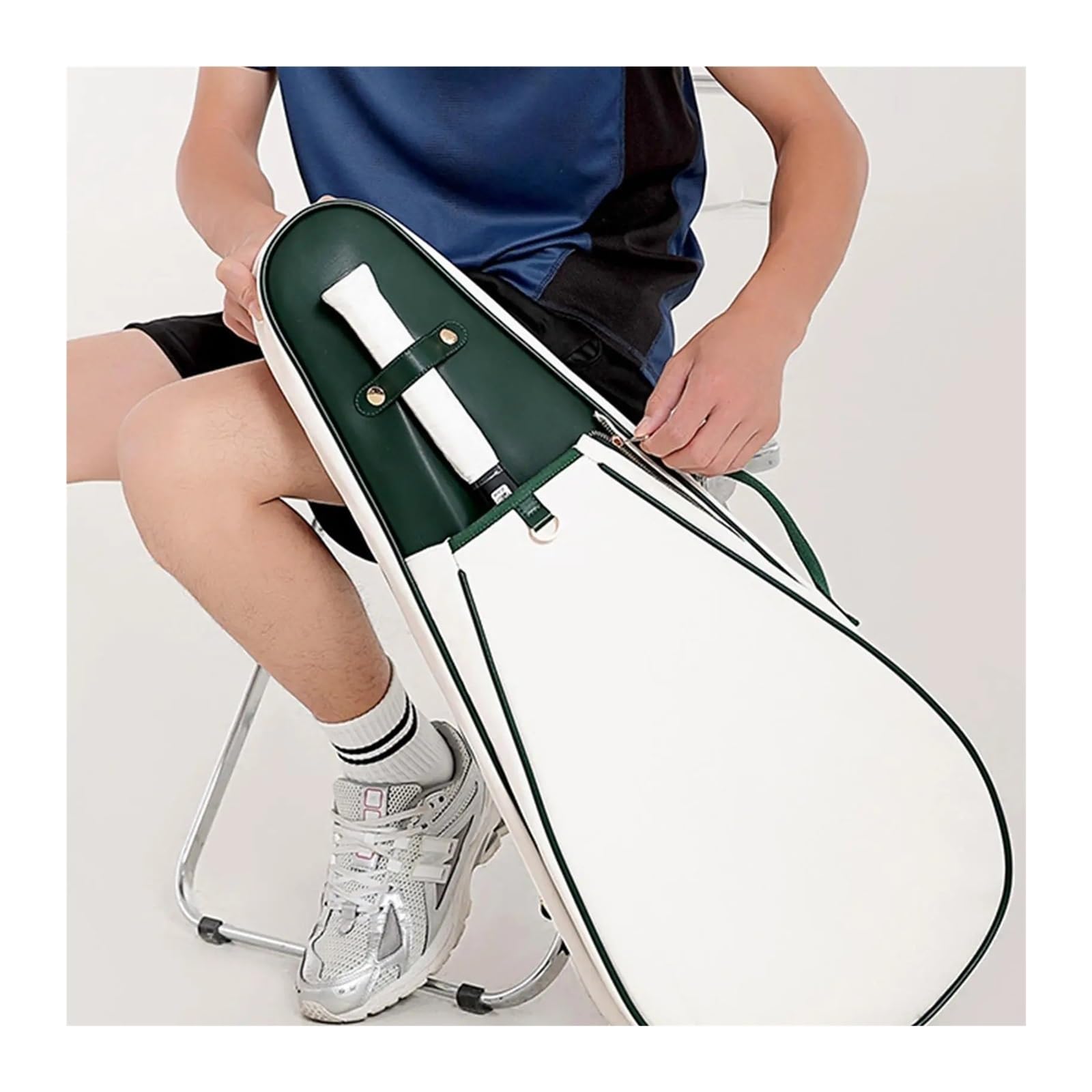 Borsa Da Tennis Con Tasca Impermeabile A Tracolla Custodia for Racchetta Badminton Di Grande Capacità
