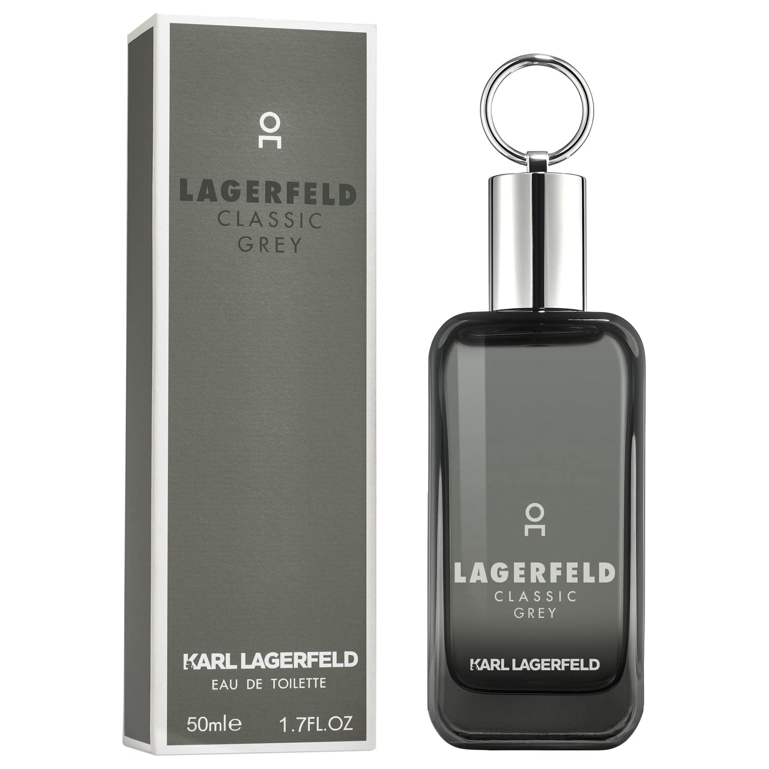 Karl Lagerfeld Classic Grey Eau de Toilette pour Homme, Ligne Classic Grey, contenance : 50 ML