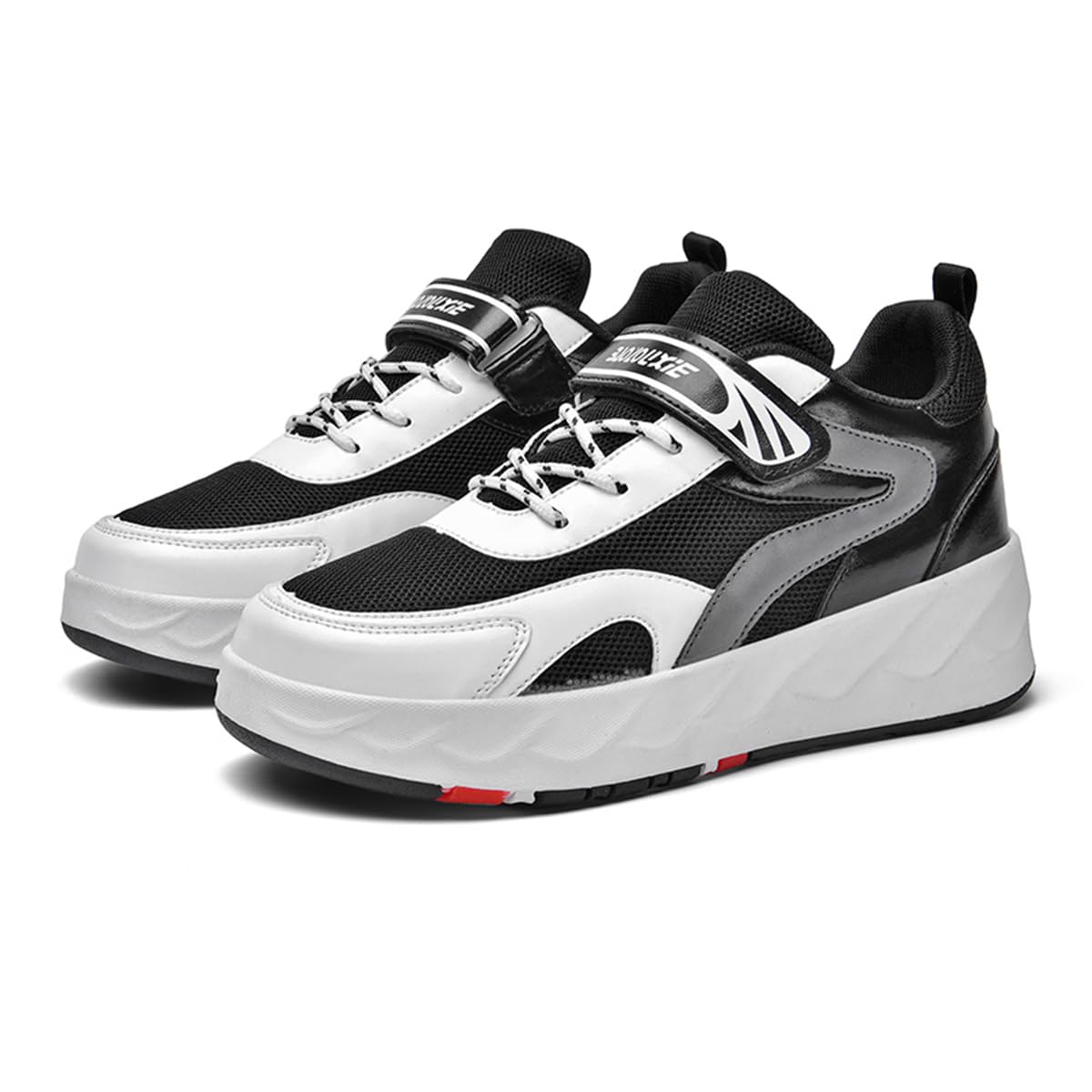 Mateju Zapatos con Ruedas para y Niñas, Patines Multiusos 2 en 1, Zapatillas Deportivas al Aire Libre Retráctil con 4 Ruedas, Zapatillas de Skateboarding Niña Niño
