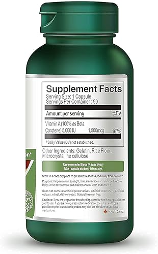 Miniatura 6 de Vorst Luteína 18mg con zeaxantina 60 cápsulas de betacaroteno 1.5 mg (5000 UI) Vitamina A 90 cápsulas  Apoya la salud de la visión  Potente