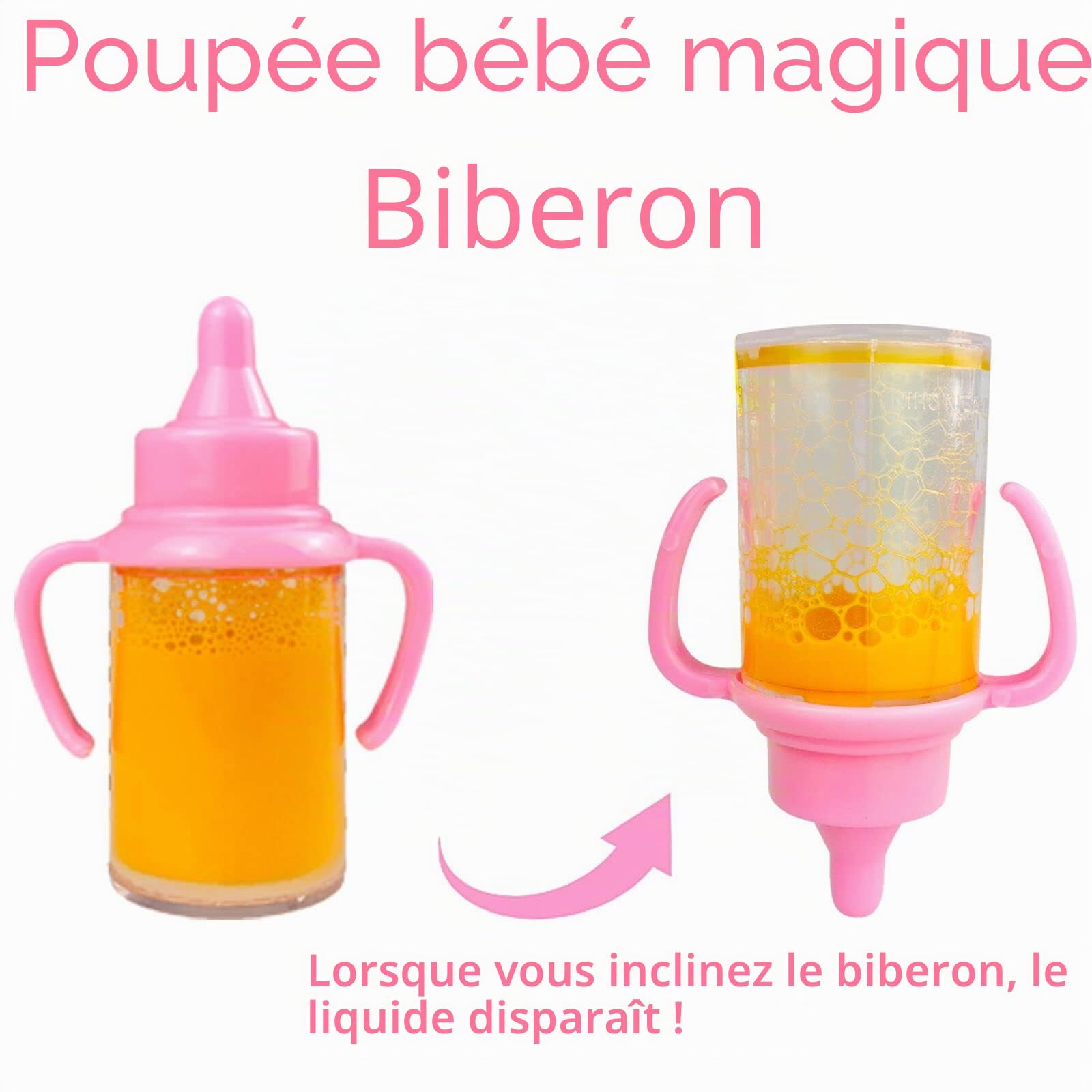 BNUZEIYI Accessoires pour Poupées - Kit d'alimentation et de Soins pour poupées avec Couche Sac a Langer Poupee et biberons pour Filles, Cadeaux Jouets vêtements pour poupée de 36-42cm et 18 Pouces