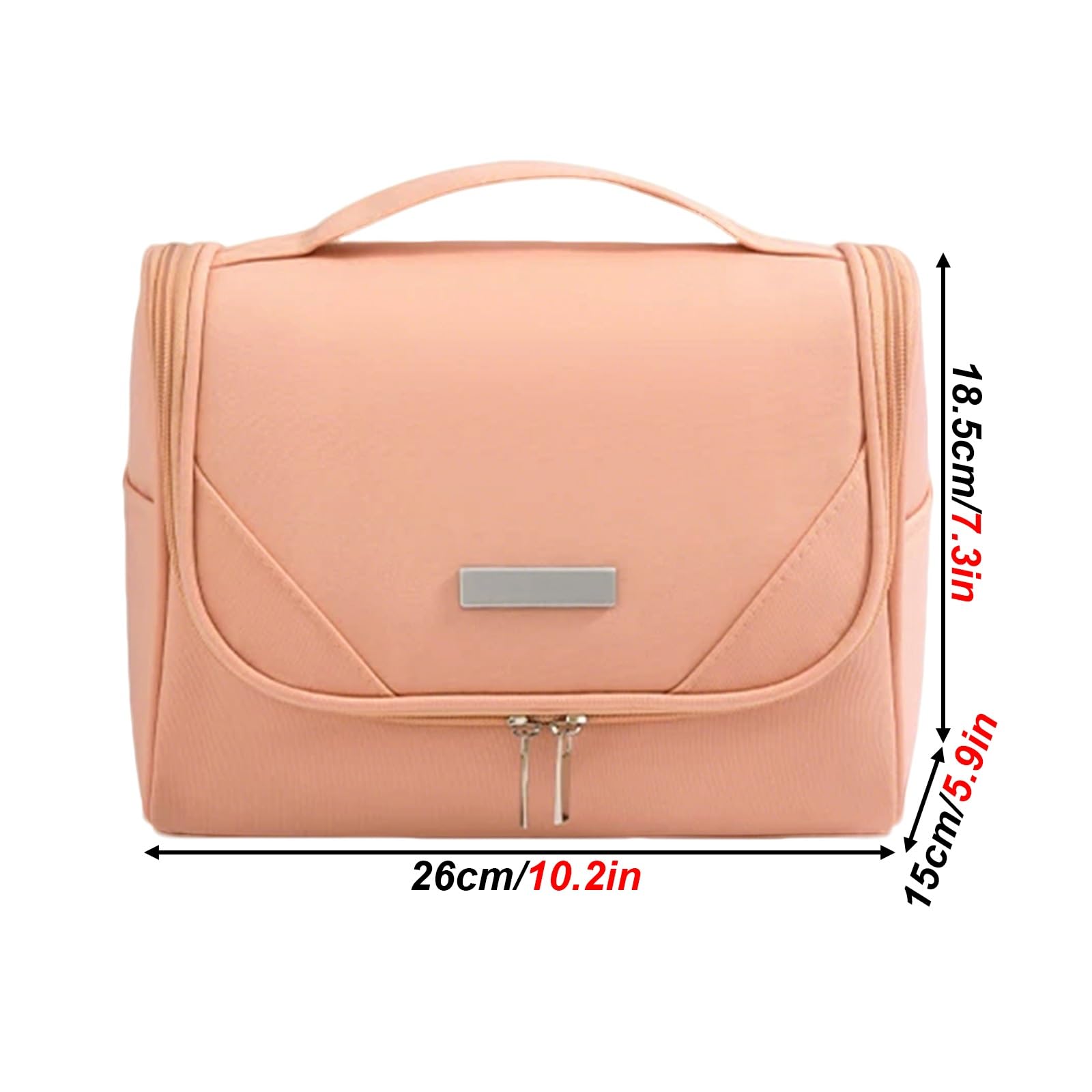 Pochette da Viaggio Portatile con Sistema di Sospensione per Trucchi e Articoli da Toilette, Grande capacità, Design con Ampia Apertura Che Permette di Vedere Il Contenuto a Colpo