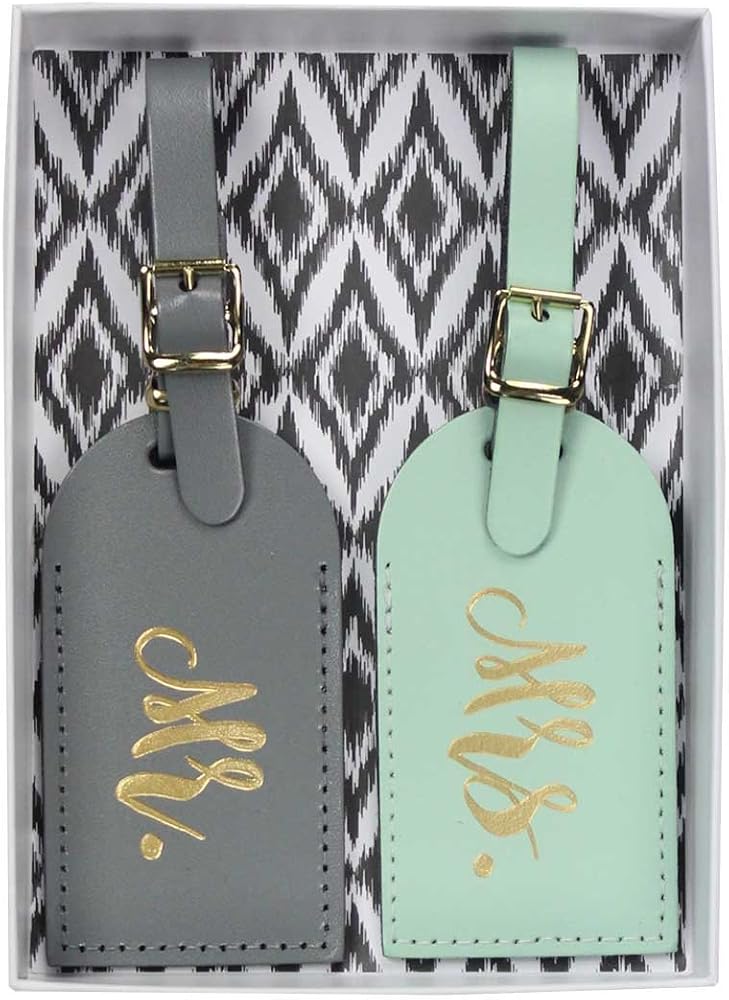Mr and Mrs Luggage Tags - Mrs and Mrs Luggage Tags, Mr and Mr Luggage Tags, Honeymoon Luggage Tags, Newleyweds Luggage Tag Set