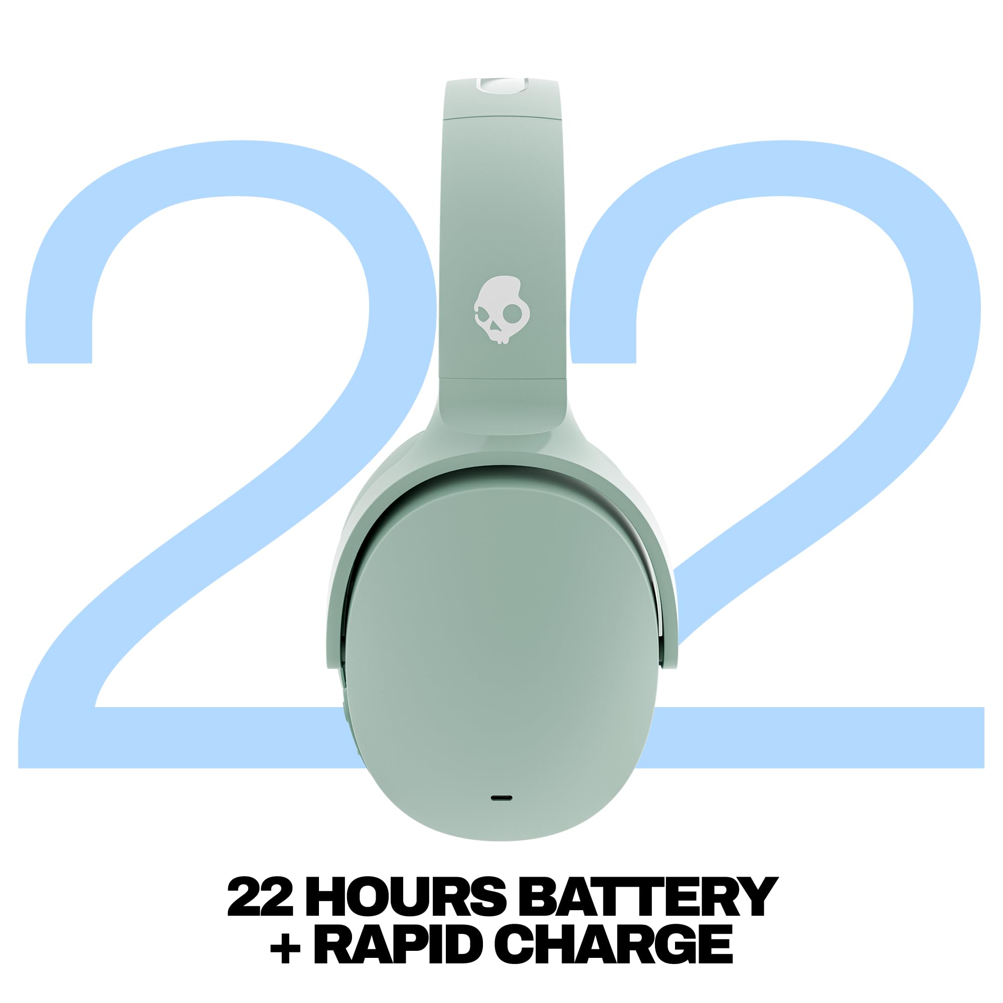 Skullcandy Hesh ANC Over-Ear Noise Cancelling Wireless Headphones, 22 Hr Battery, Microphone, Works with iPhone Android and Bluetooth Devices - Preppy Summer