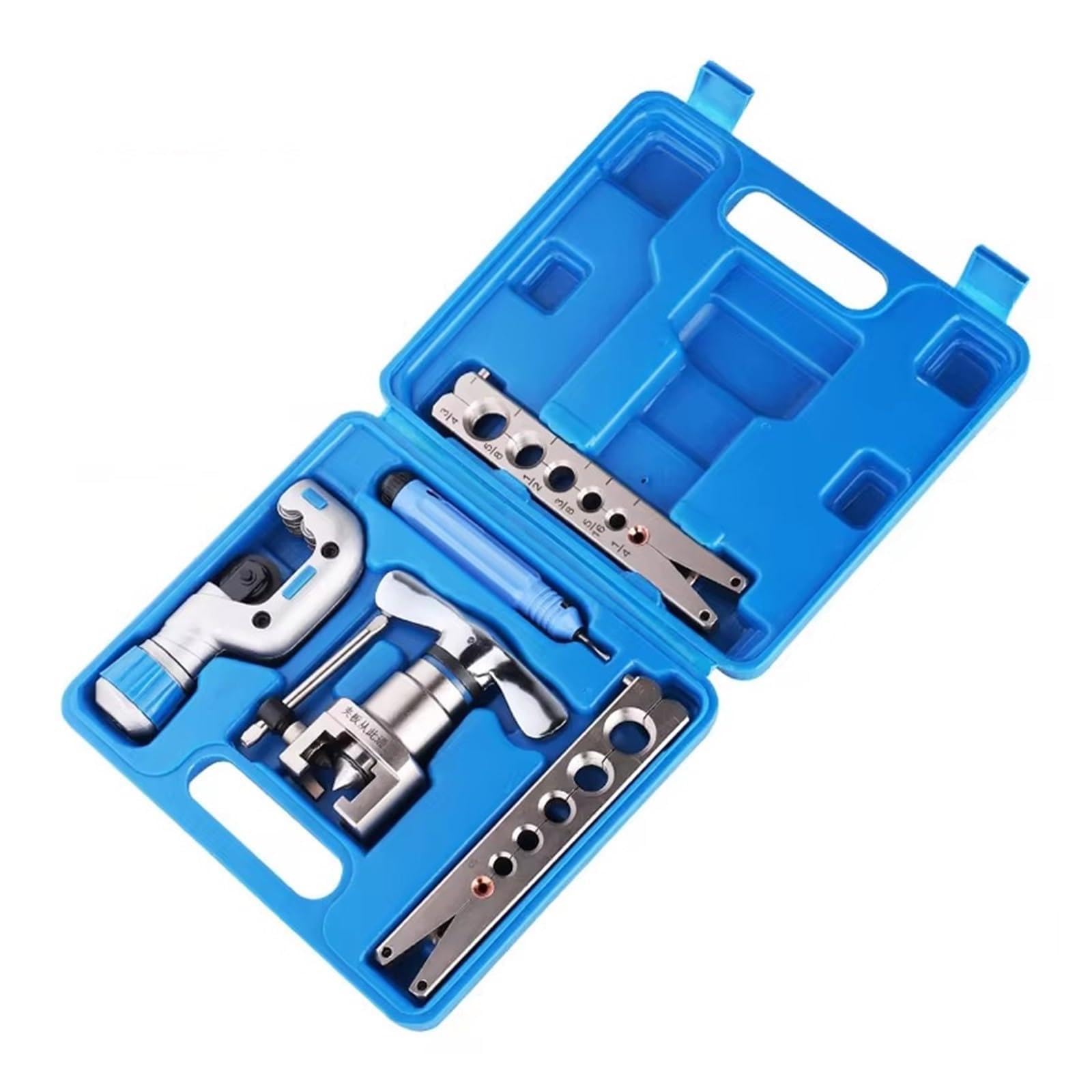 Flaring Tool, 134Pipe Expander Copper Tube Flare Kit, Air Conditioning Refrirator Refriration Repair Metric Reamer Tool Device
