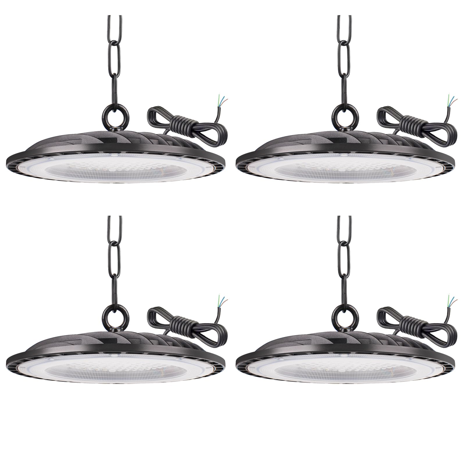 300W UFO LED High Bay Light, 6000K Kaltweiß UFO LED Werkstattlampe, 30000LM Hallenstrahler, IP65 Wasserdichte Industrielampe High Bay Licht für Fabriken,Garage,Lagerhaus