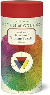 Cavallini - Rompecabezas vintage - 1000 piezas - 55 x 70 cm - Tabla de colores / sistema de colores