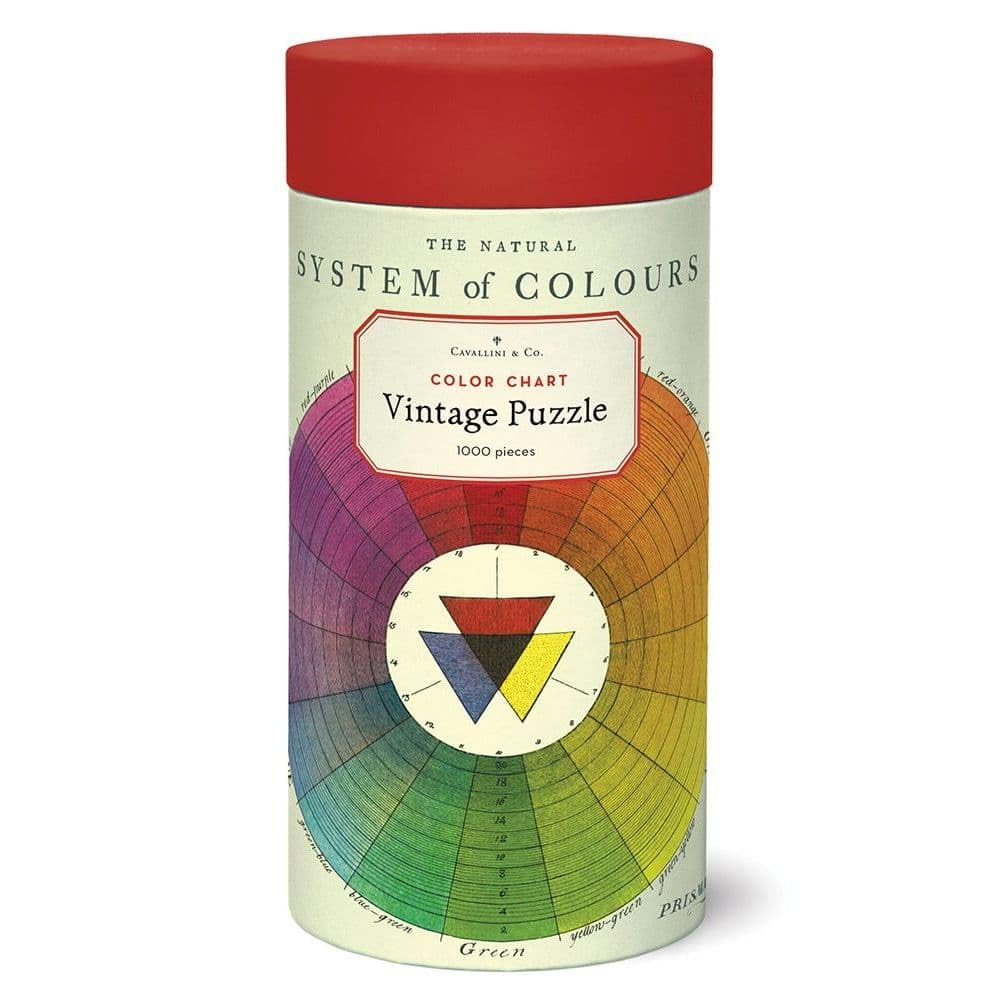 Cavallini & Co. - Rompecabezas vintage de 1000 piezas, tabla de colores (PZL/color)