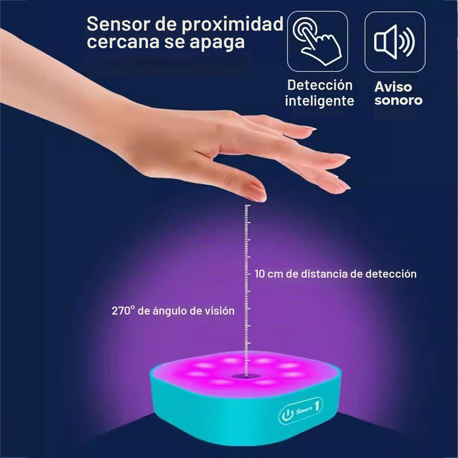 Luces De Entrenamiento De Reacción, Lámpara De Fitness Ágil con Control Remoto, 4 Modos Y 4 Colores De Luz, Visión De 270°, Mejora La Velocidad, La Agilidad Y El Tiempo De Reacción