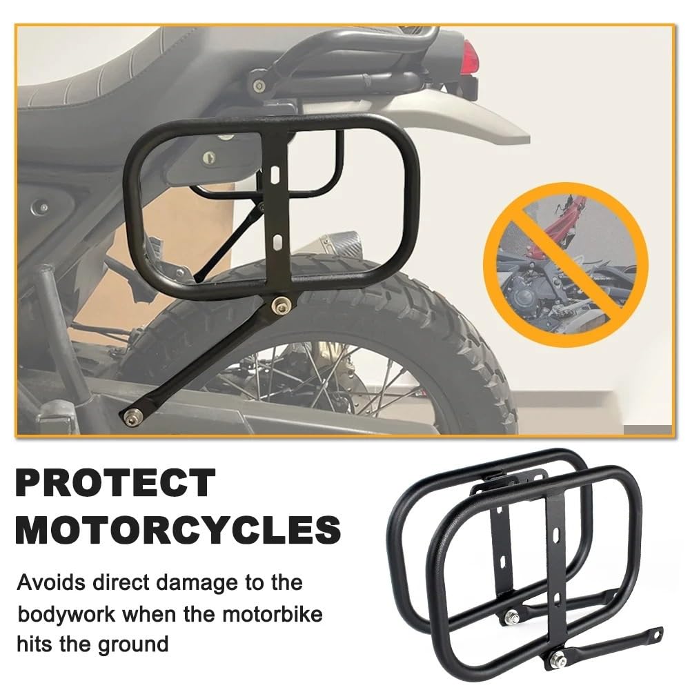 Portaequipajes Carga Portaequipajes Laterales para Royal para Enfield para Himalayan (2018-2023) para Scram 411 para Himalayan (2023) Soporte para Alforjas Motocicleta