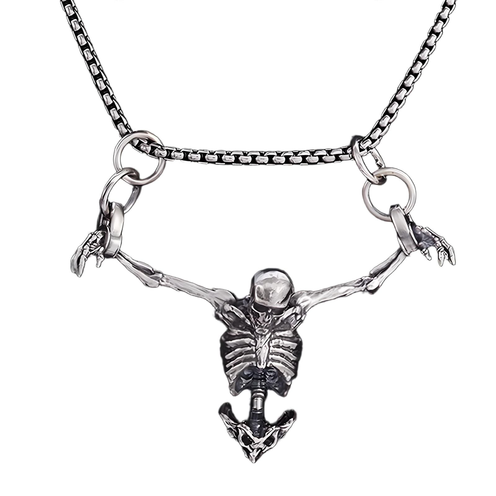 Sugar Skull Car Accessories Skeleton Car Mirror Charm, Swinging Skull Hanging Ornament Rear View Mirror Accessories Halloween Decoration, Cool Small Gifts for Men/Women