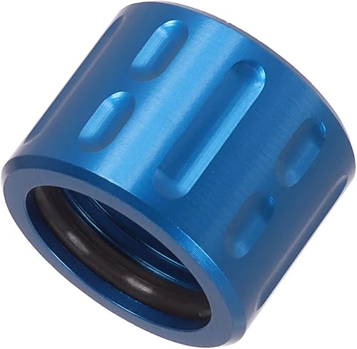 Vista 105 de NDZ Performance Protector de rosca de barril de 1/2x28 pulgadas de aluminio anodizado y acero inoxidable Cerakote o PVD con junta tórica, fabricado