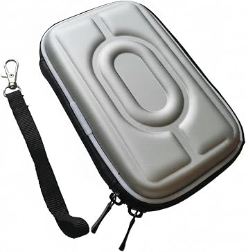 JMXLDS Protective Case Hard Case Carry Cover Bag Pouch Hard Storage Bag With Wrist Strap For Gameboy Advance GBA Gameboy Color GBC Silver