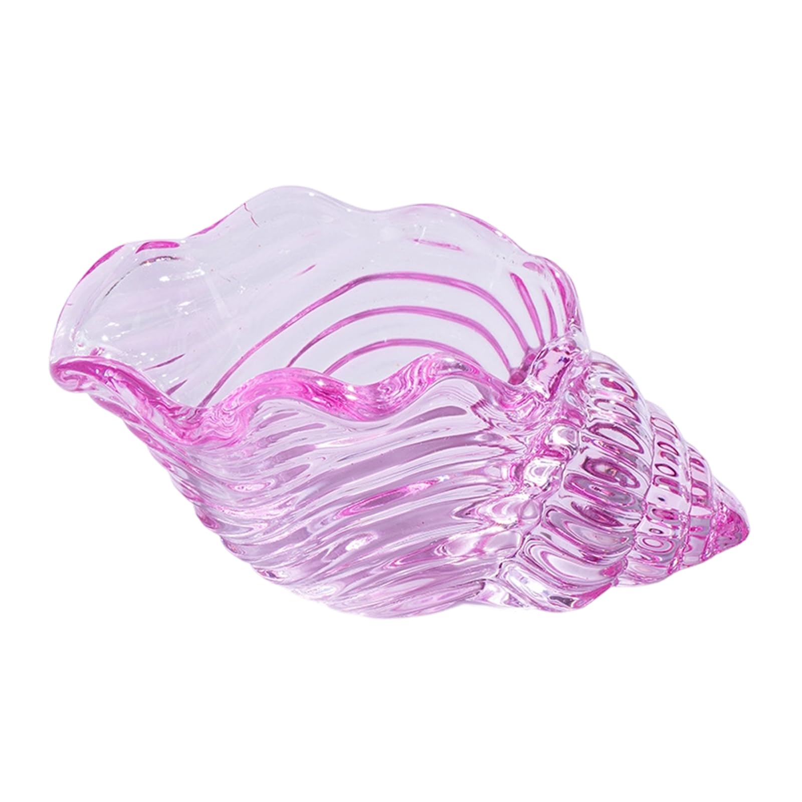 Tsophreniq Multicolored Glass Marine Conch Sculpture Unique Hand Blown Artistic Piece Ornament for Dresser Desk Arrangement Glass Sculpture