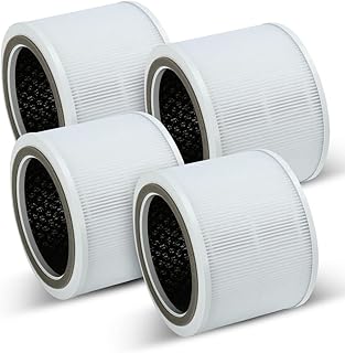 Core 200S H13 True HEPA Replacement Filter Compatible with LEVOIT Core 200S Smart WiFi Air Purifier, Part # Core 200S-RF, 3-in-1 True HEPA Filters (4-Pack)
