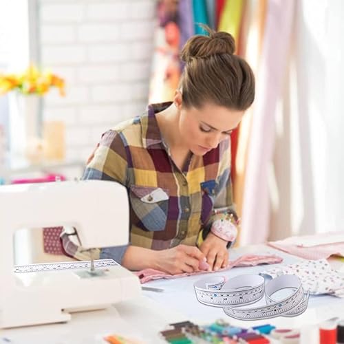 Miniatura 5 de 8 cintas métricas autoadhesivas, 36 pulgadas (35.4 in), cinta adhesiva de regla de lectura de izquierda a derecha para banco de trabajo, sierra de