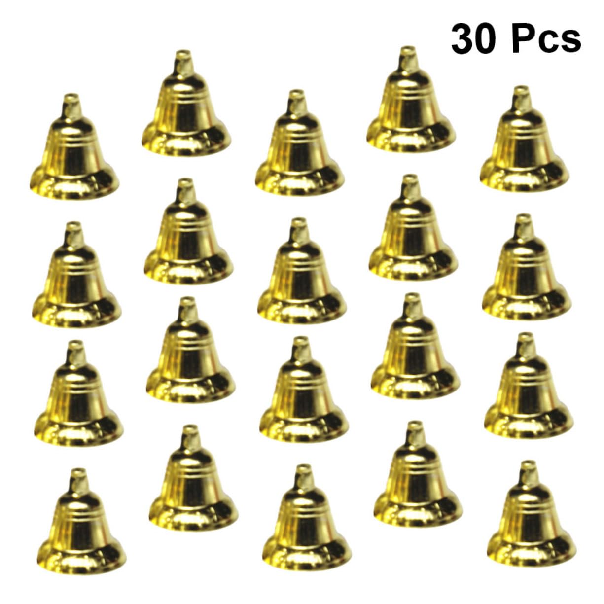Campanas de Navidad,Adornos navideños Believe Bell 30 Piezas de Manualidades for Campanas navideñas, Campanas Colgantes