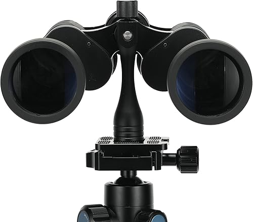 Miniatura 4 de Adaptador de trípode binocular de rosca de 14-20 pulgadas, adaptador de liberación rápida para fijar prismáticos a un trípode desmontable (negro)