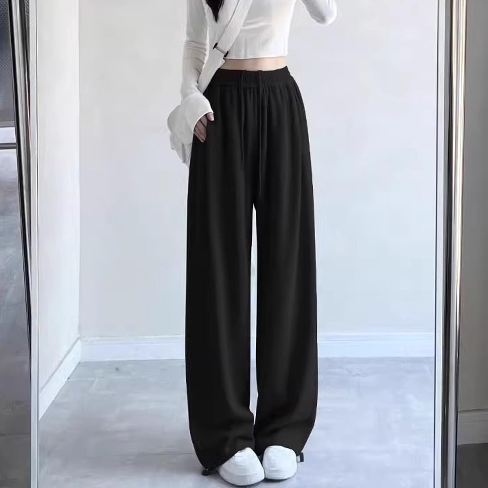 Sporthose, Jogging, breiter Schnitt, mit Kordelzug, für Schule und Freizeit