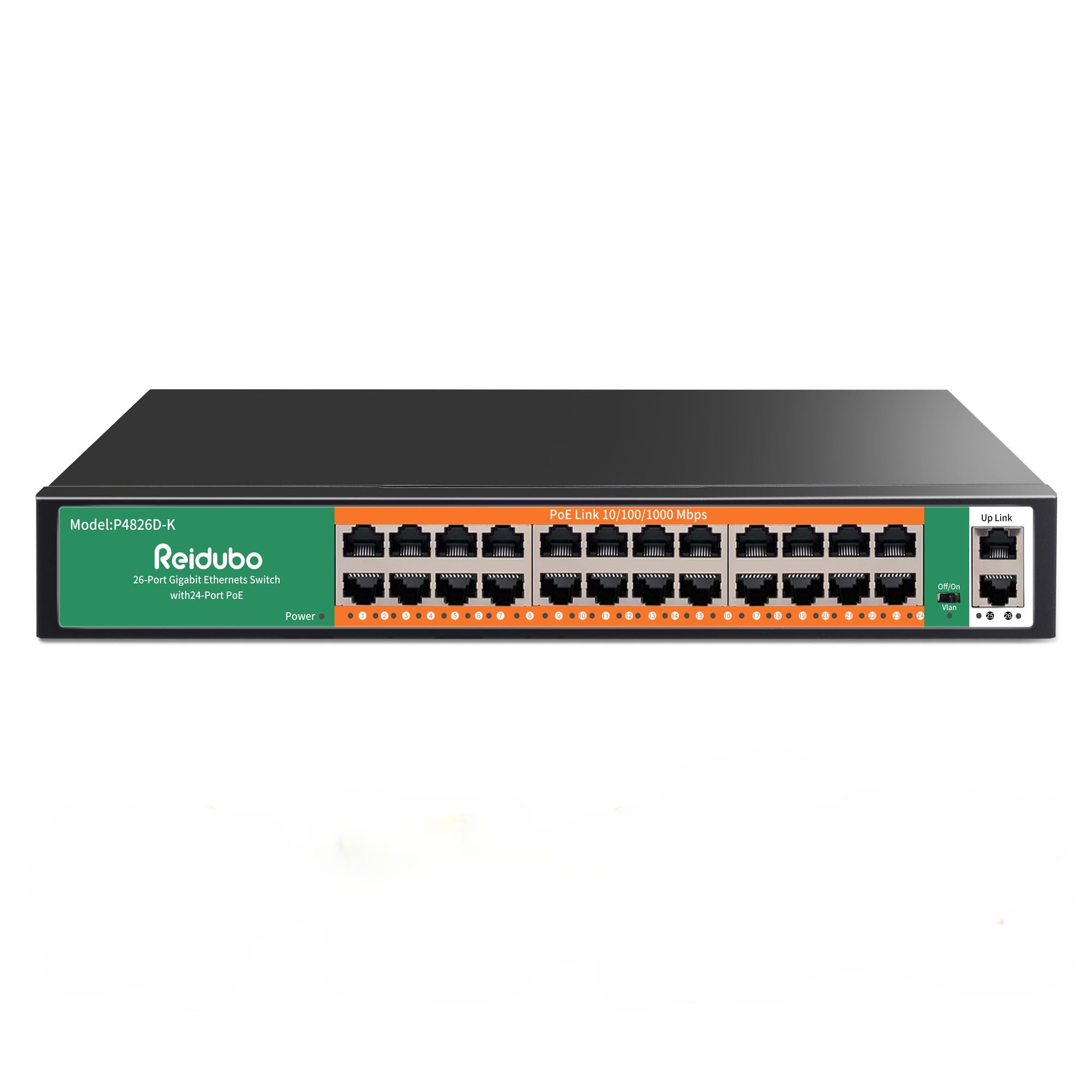 Switch PoE Gigabit Ethernet a 26 porte