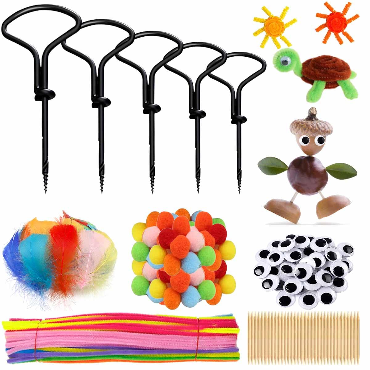 Kastanien Bastelset Kinder - Mit Bohrern & Zubehör Für Herbstfiguren