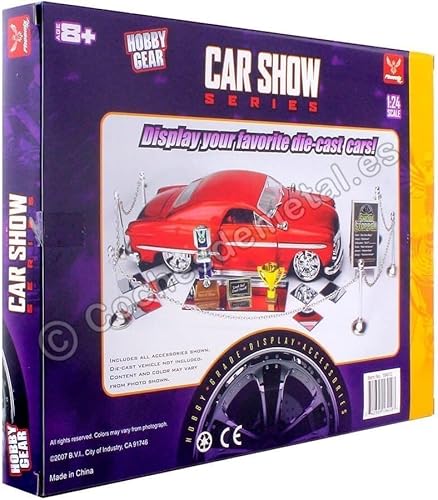 Miniatura 2 de Phoenix Toys Car Show Trophy - Juego de accesorios para coches modelo 1/24