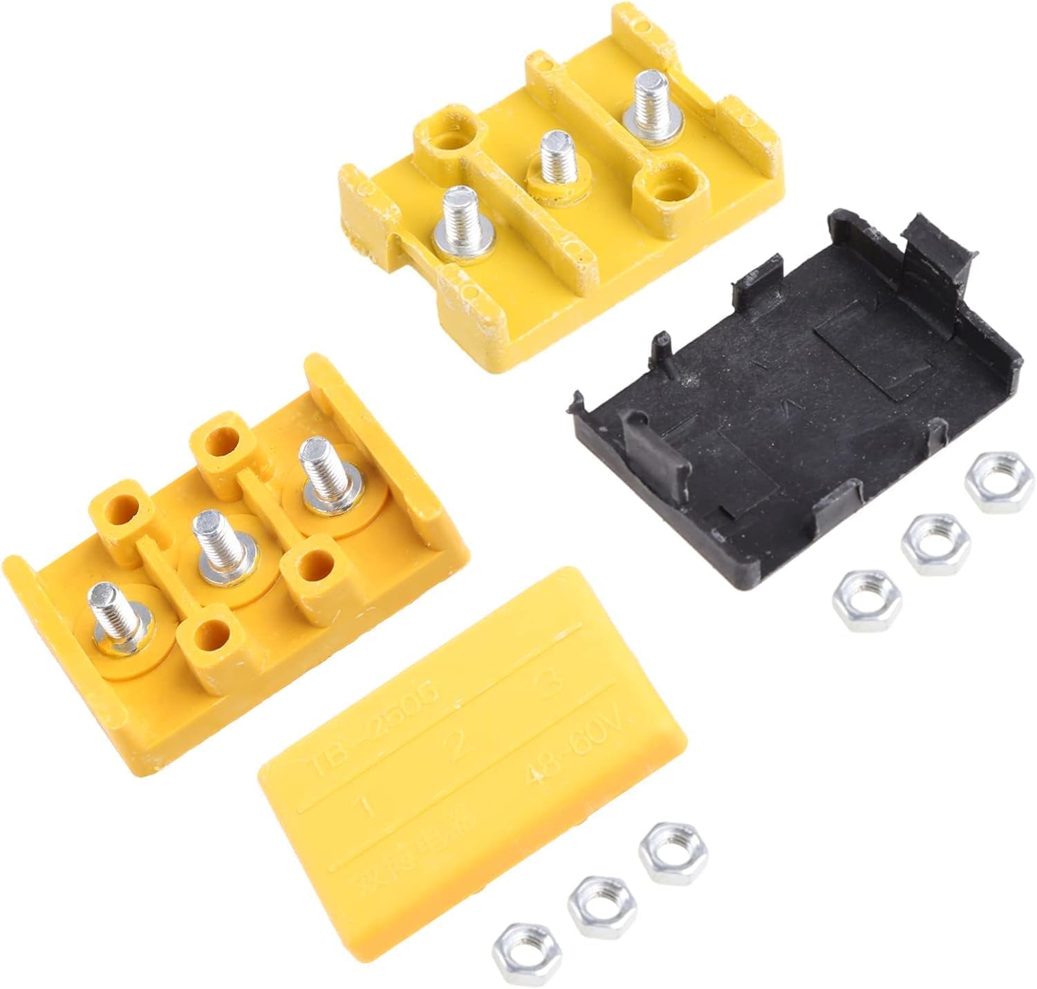 1 Pc Random Electric for Bicycle Junction Storage E Bike Motor Controller Wire Connection Insulation Box Phase Battery Wire Connector, Adult Electric Bicycles (5.8cm/2.28"×4.3cm/1.69"×2.2cm/0.87")