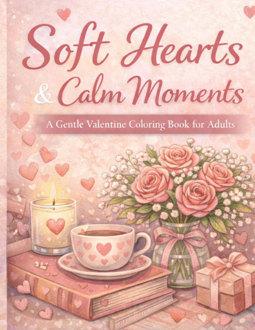 Soft Hearts & Calm Moments: A Gentle Valentine Coloring Book for Adults – Cozy Love Symbols, Calm Evenings & Relaxing Romantic Scenes (Quiet Love Coloring Series)