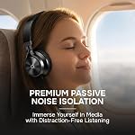 ARTIX CL750 On-Ear Headphones Wired with Mic and Volume Control — Noise Isolating Corded Over Ear Headphones with Microphone for Laptop and Computer, Plug in Headset with Cord (Aux Jack 3.5mm)