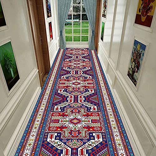 Alfombra pasillera de samurái retro multicolor para suelo 3