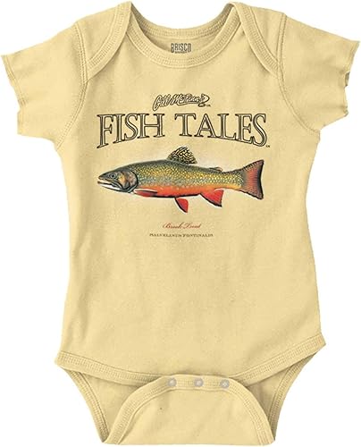 Fish Tales Brook Truut Deep Sea Fisherman - Mameluco para bebé recién nacido