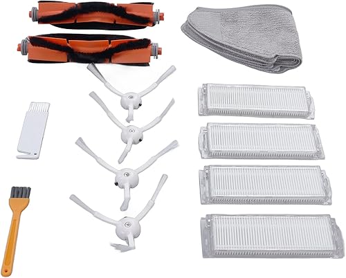 Miniatura 9 de GLOGLOW Recambio de vacío, Kit de cepillo de fregona de filtro de repuesto para Xiaomi Mi Robot trapeador de vacío 2 Lite 2 Pro MJSTL MJST1S