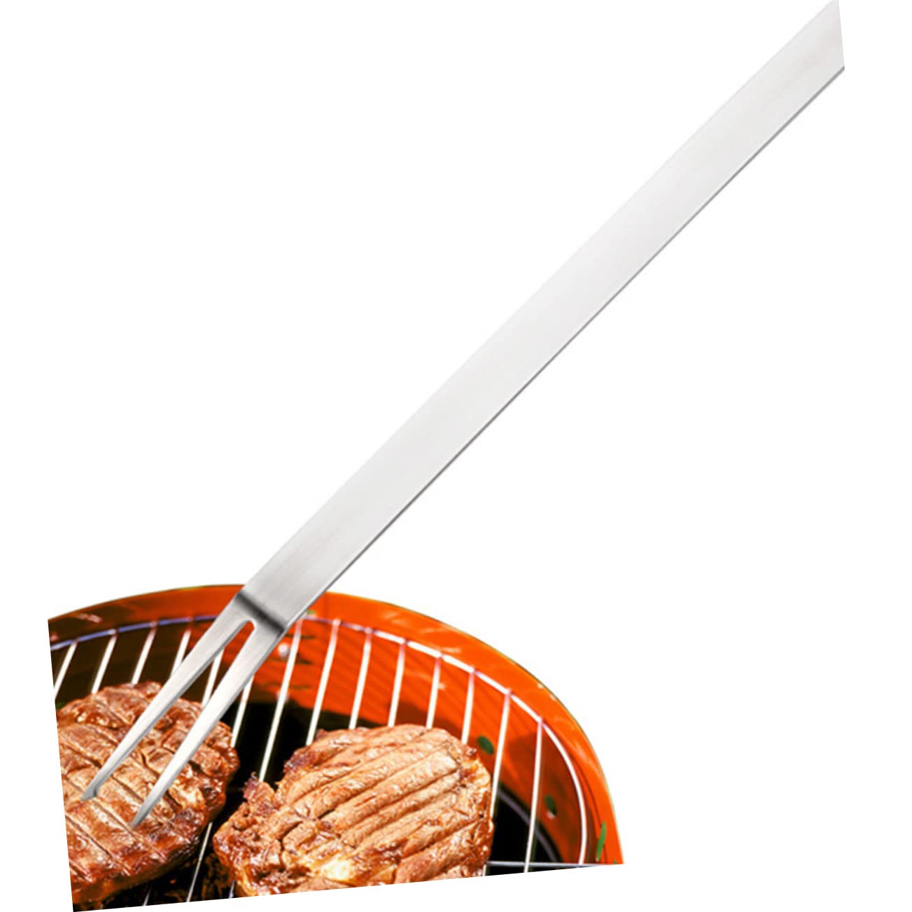 ibasenice 4pezzi Forchette Da Barbecue Inossidabile Strumenti Multifunzionali Per Grigliate Per Carne Marshmallow e Verdure Utensili Pratici Per Cucinare All