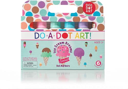 Ice Cream Scented Washable Dot Markers for Kids and Toddlers