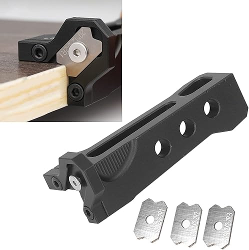 Cepilladora de bordes de chaflán, recortadora de carpintería, aleación de aluminio, chapa manual, herramienta raspadora de chaflán de borde rápido